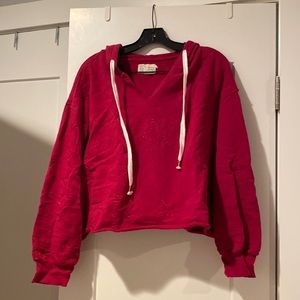 Anthropologie cropped hoodie